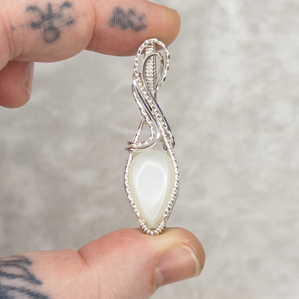 Madras Moonstone & .925 Sterling Silver Pendant