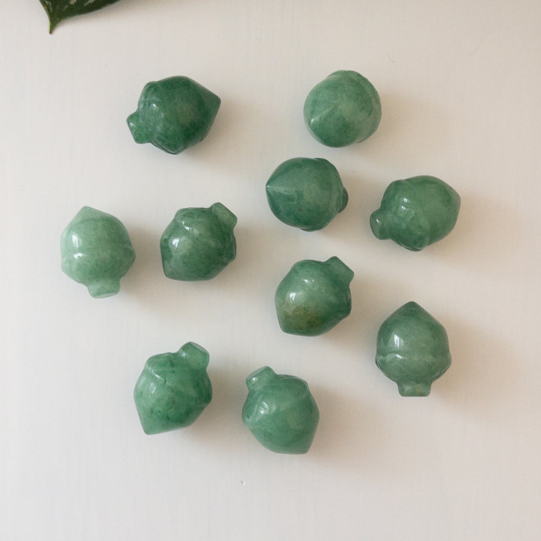 Mini Green Aventurine Acorn