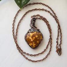 Load image into Gallery viewer, Ocean Jasper &amp; Copper Wrapped Pendant
