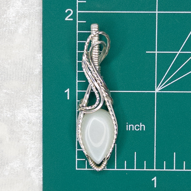 Madras Moonstone & .925 Sterling Silver Pendant