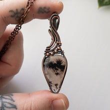 Load image into Gallery viewer, Dendritic Agate Copper Wrapped Pendant
