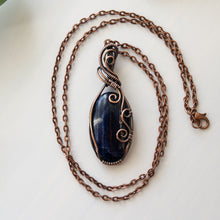 Load image into Gallery viewer, Sodalite &amp; Copper Wrapped Pendant
