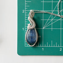 Load image into Gallery viewer, Kyanite &amp; Sterling Silver Wrapped Pendant
