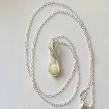 Load image into Gallery viewer, Ethiopian Opal &amp; Sterling Silver Wrapped Pendant
