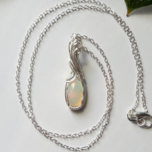 Load image into Gallery viewer, Ethiopian Opal &amp; Sterling Silver Wrapped Pendant
