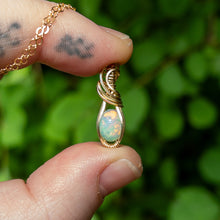 Load image into Gallery viewer, Theia - Opal &amp; Gold Fill Wire Wrapped Pendant
