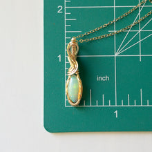 Load image into Gallery viewer, Themis - Opal &amp; Gold Fill Wire Wrapped Pendant
