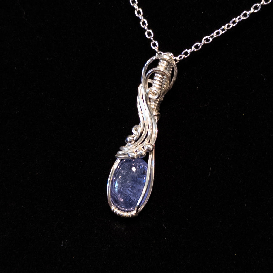 4.1ct. Tanzanite .925 Sterling Silver Pendant