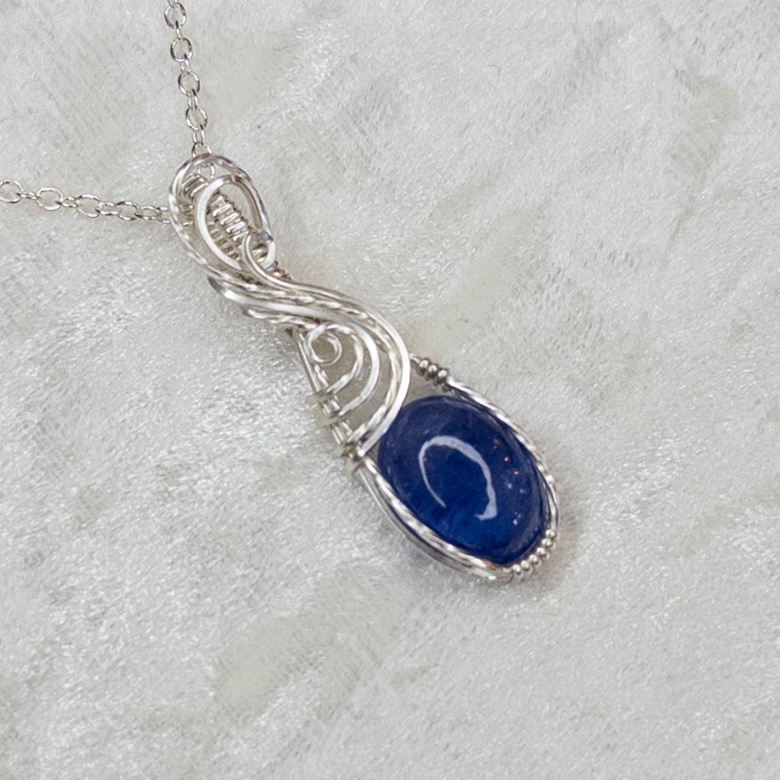 5.6ct. Tanzanite & .925 Sterling Silver Pendant