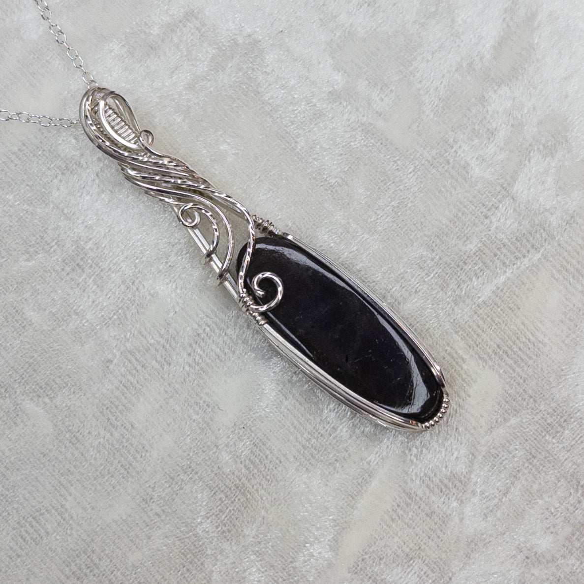 Purple & Blue Labradorite .925 Sterling Silver Pendant