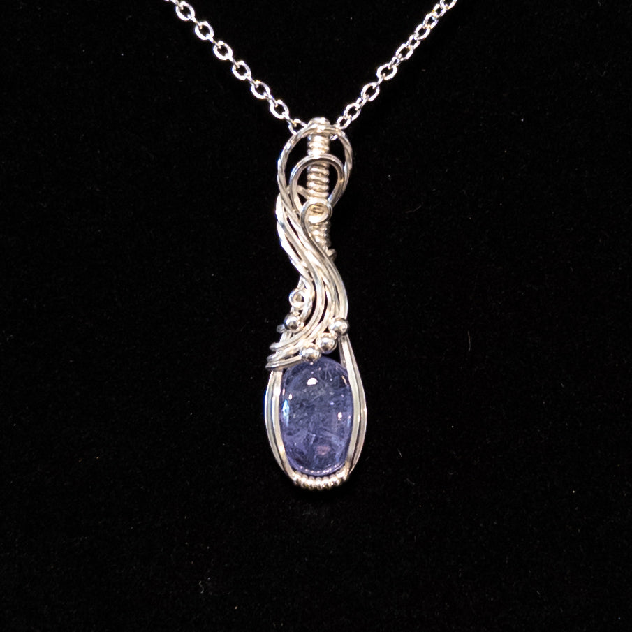 4.1ct. Tanzanite .925 Sterling Silver Pendant