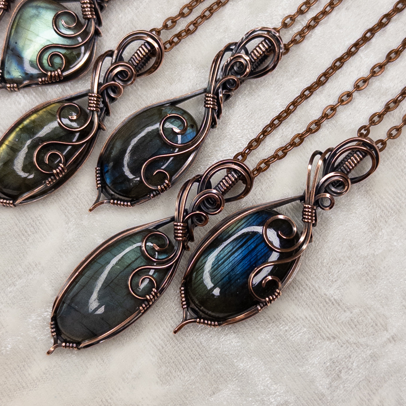 You-Pick Labradorite Antiqued Copper Pendant
