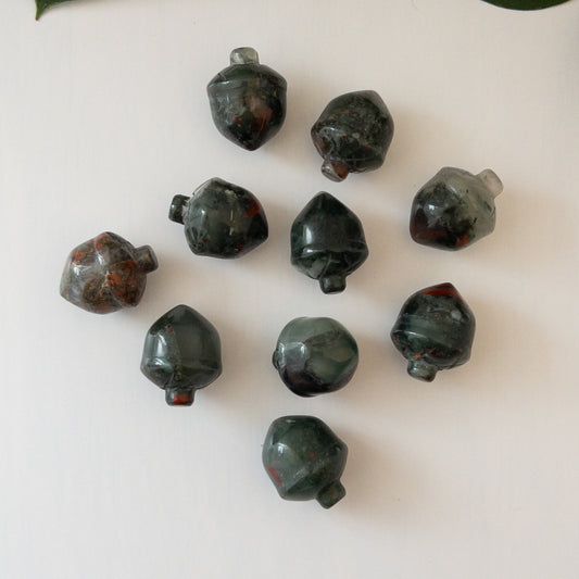 Mini African Bloodstone Acorn