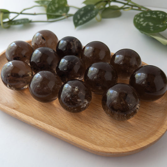 Smoky Quartz Mini Spheres