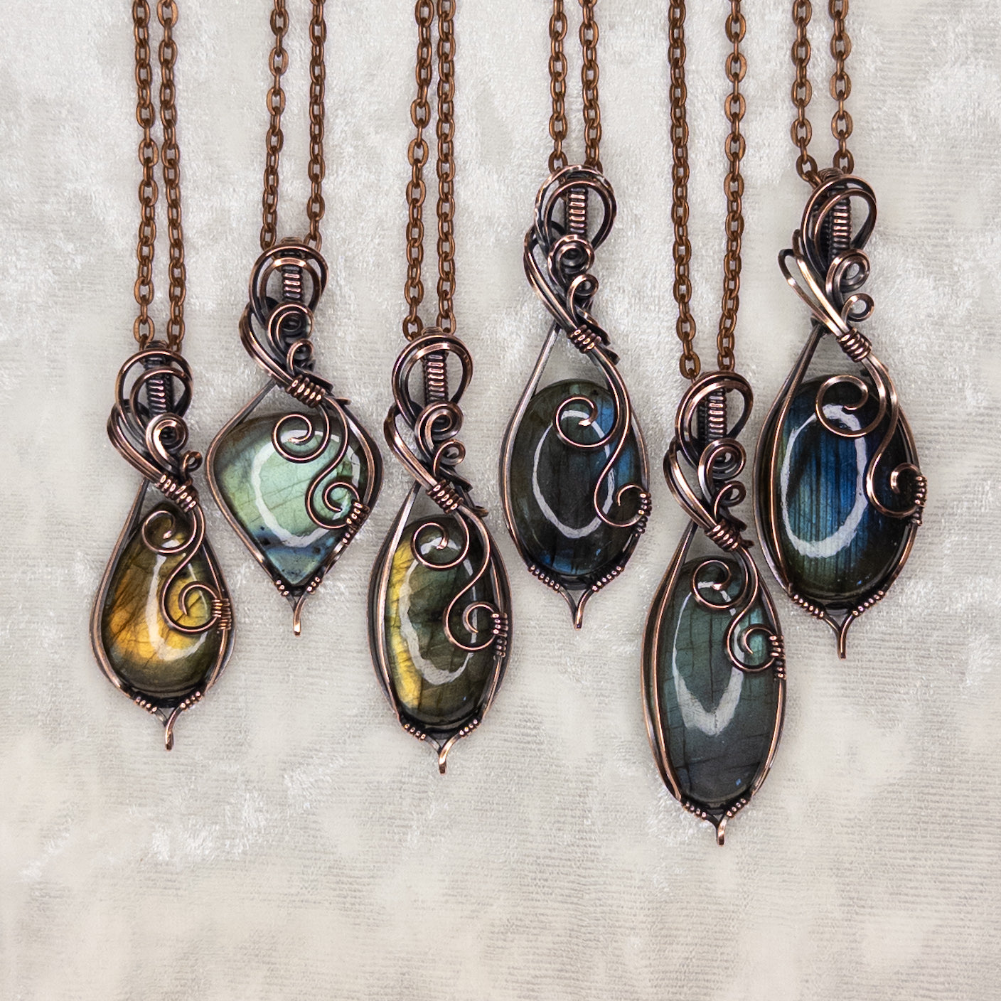 You-Pick Labradorite Antiqued Copper Pendant