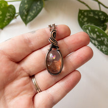 Load image into Gallery viewer, Fire Quartz &amp; Copper Wrapped Pendant
