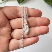 Load image into Gallery viewer, Marquise Moonstone &amp; Sterling Silver Wrapped Pendant
