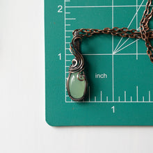 Load image into Gallery viewer, Apple Green Chalcedony &amp; Copper Pendant
