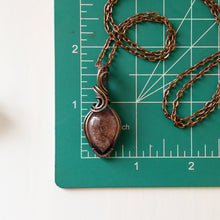 Load image into Gallery viewer, Strawberry Quartz &amp; Copper Wrapped Pendant
