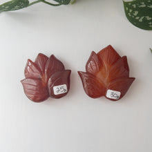 Load image into Gallery viewer, Druzy Carnelian Leaf
