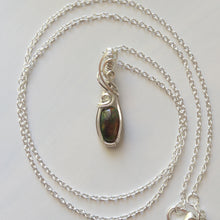 Charger l&#39;image dans la galerie, Favilla - Black Smoked Ethiopian Opal Sterling Silver Wrapped Pendant
