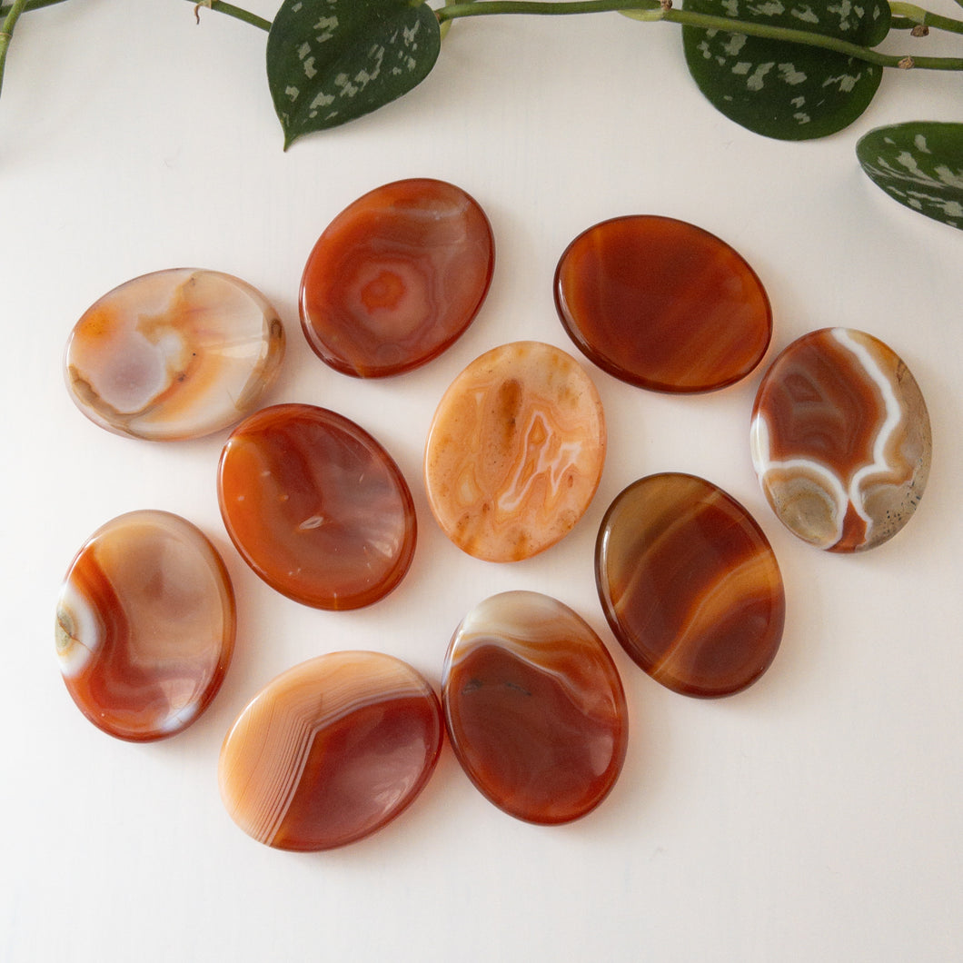 Carnelian Worry Stone