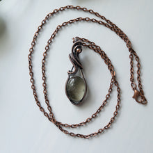 Load image into Gallery viewer, Chlorite Included Quartz &amp; Copper Wrapped Pendant
