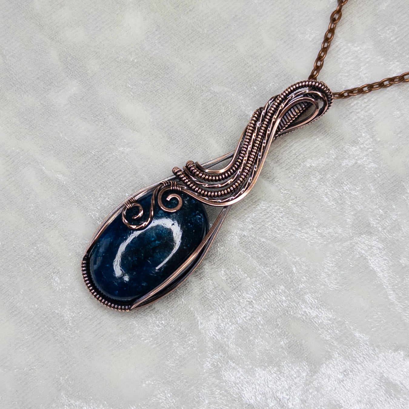 Apatite Antiqued Copper Pendant