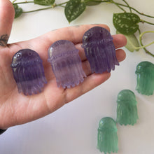 Load image into Gallery viewer, Green &amp; Purple Fluorite Jellyfish
