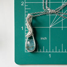 Load image into Gallery viewer, Apatite/Gold Rutile Doublet &amp; Sterling Silver Wrapped Pendant
