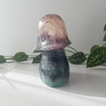 Load image into Gallery viewer, XL Rainbow Fluorite Mushroom With Spots
