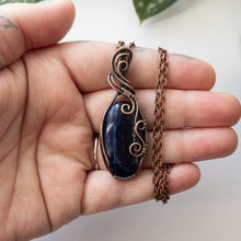 Load image into Gallery viewer, Sodalite &amp; Copper Wrapped Pendant
