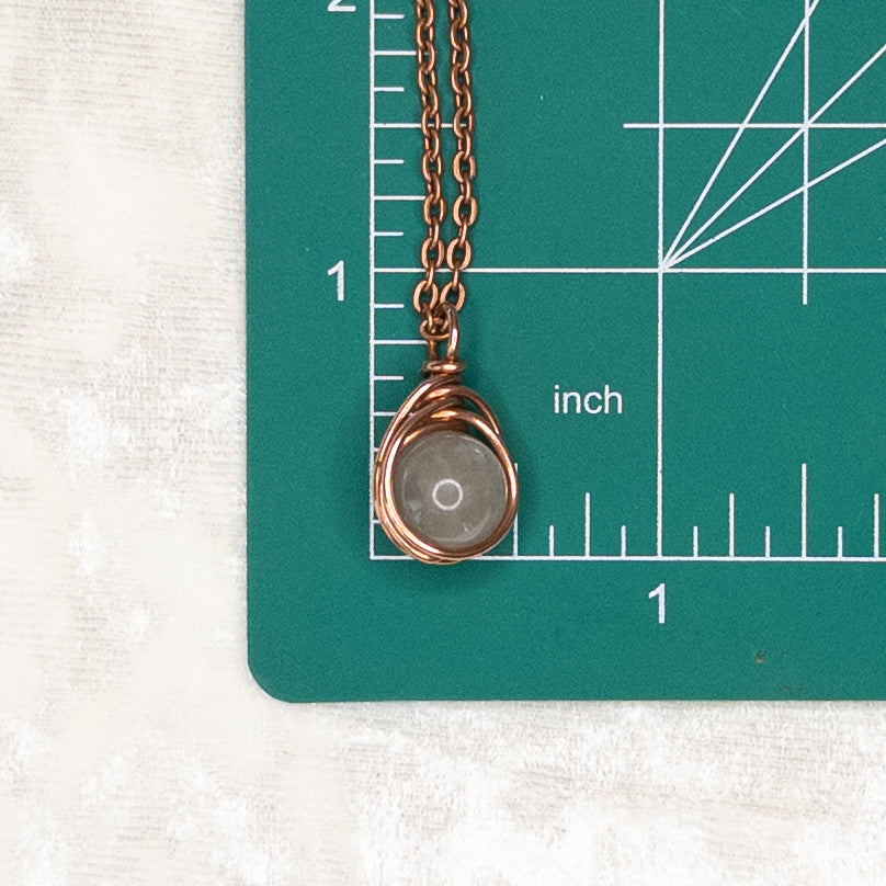 Mini Gemstone Copper Pendants