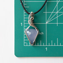 Load image into Gallery viewer, Lavender Chalcedony &amp; Sterling Silver Wrapped Pendant
