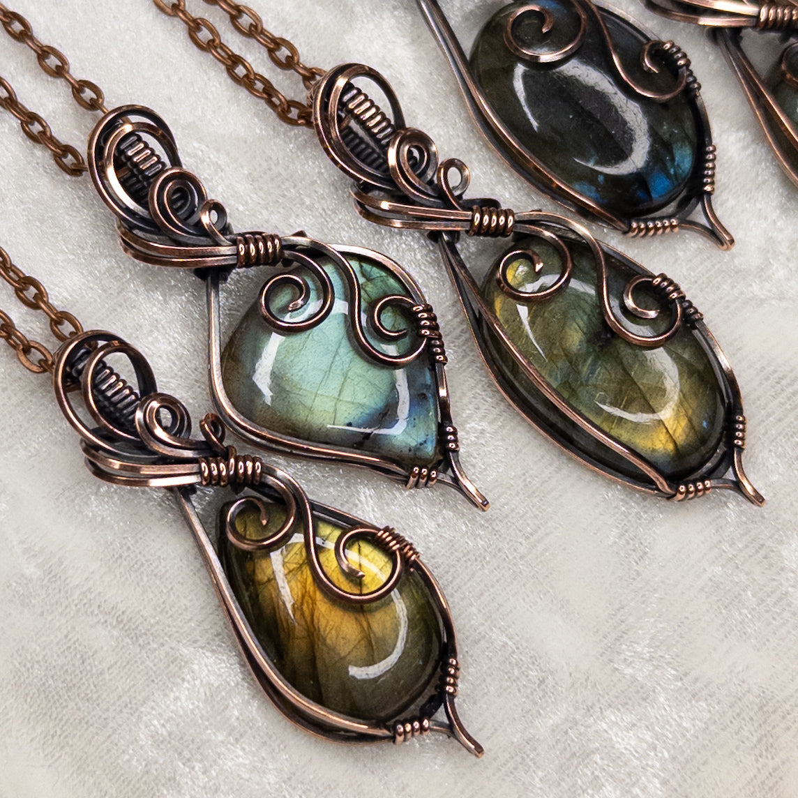 You-Pick Labradorite Antiqued Copper Pendant