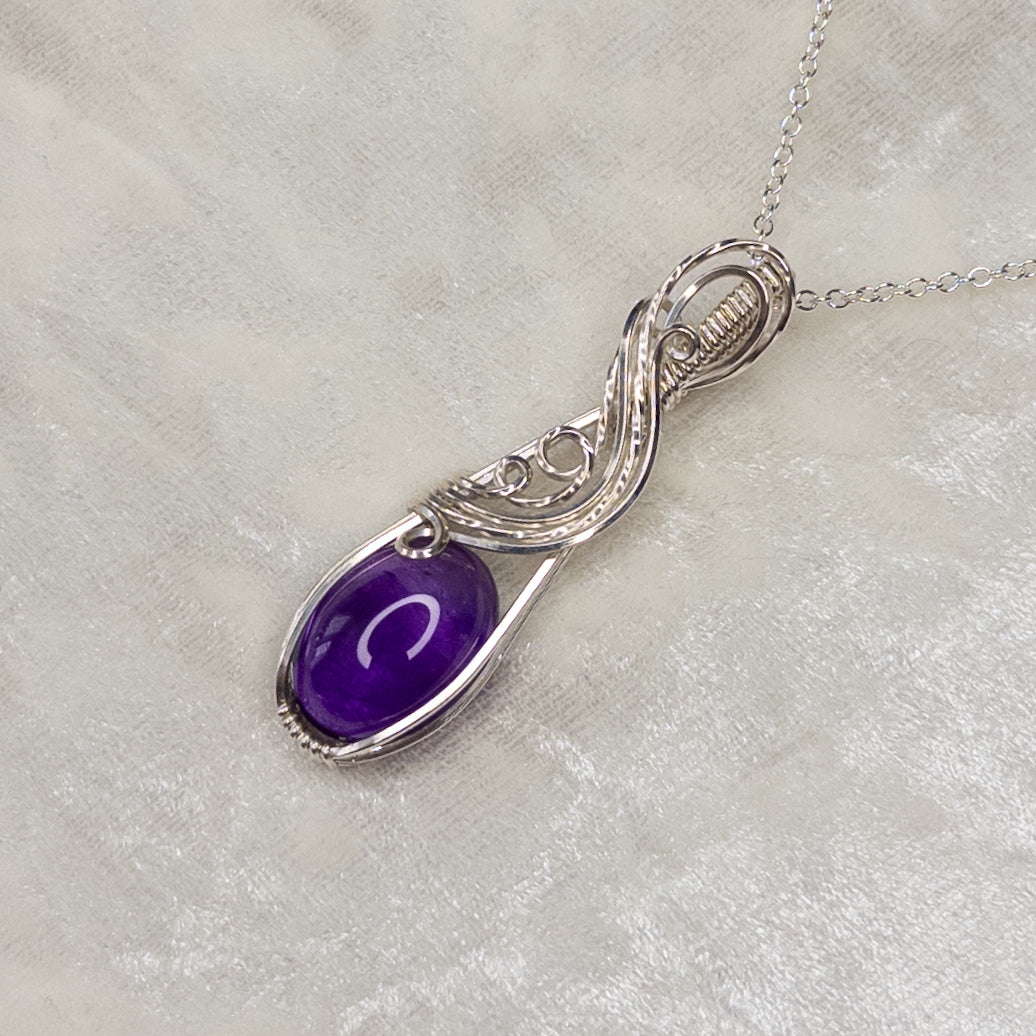 Amethyst .925 Sterling Silver Pendant