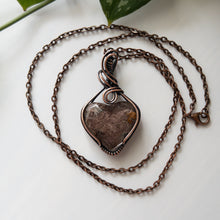 Load image into Gallery viewer, Garden Quartz Heart &amp; Copper Wrapped Pendant
