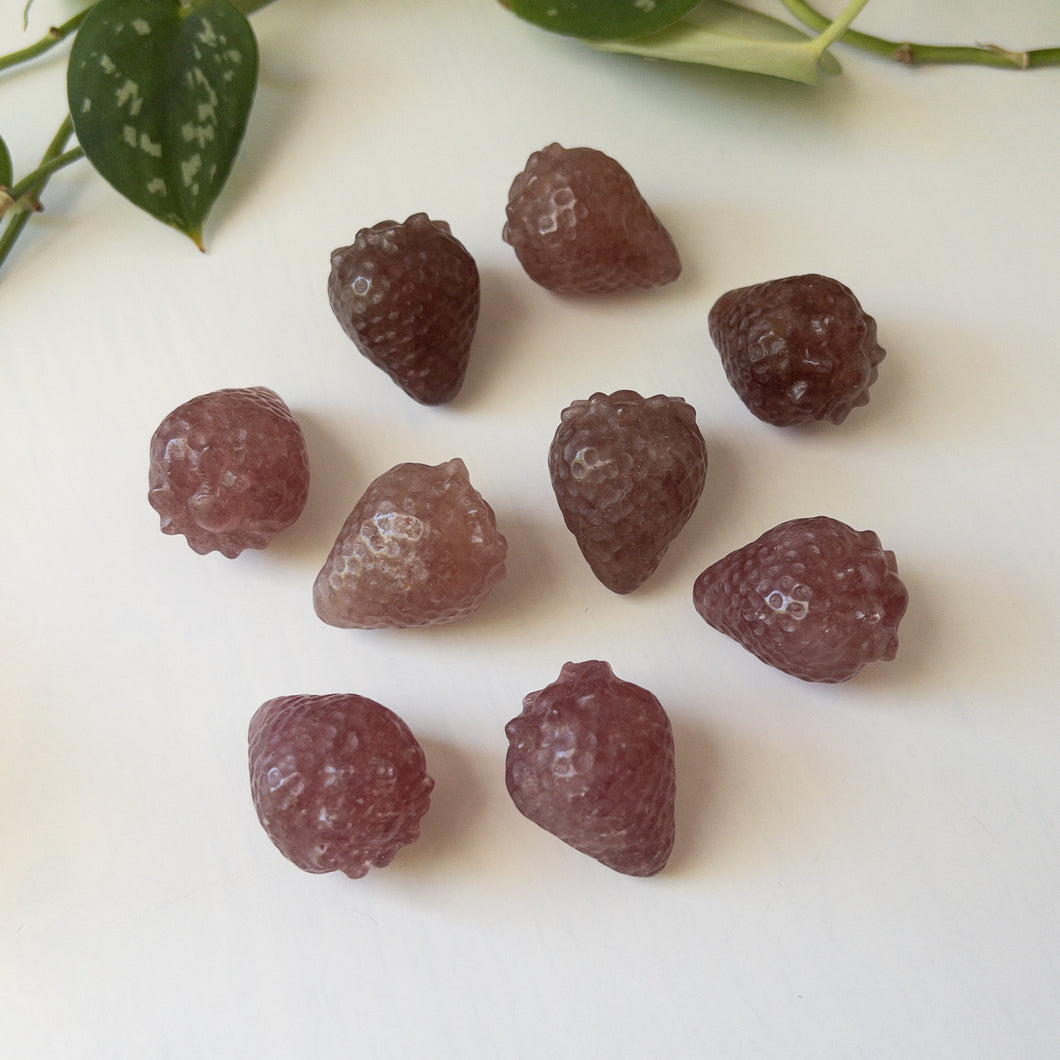 Red Aventurine Strawberries