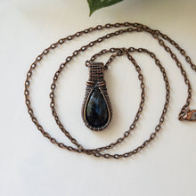 Load image into Gallery viewer, Pietersite &amp; Copper Woven Pendant
