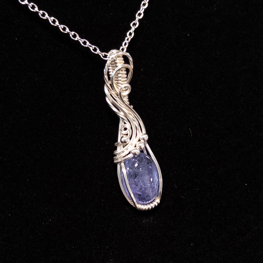 4.1ct. Tanzanite .925 Sterling Silver Pendant