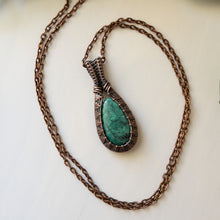 Load image into Gallery viewer, Turquoise Copper Pendant
