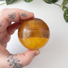 Load image into Gallery viewer, Yellow Fluorite Sphere (2.1 in.)
