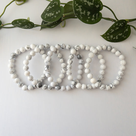 Howlite Stretch Bracelet 8.5 mm