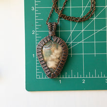 Load image into Gallery viewer, Flower Agate Copper Pendant
