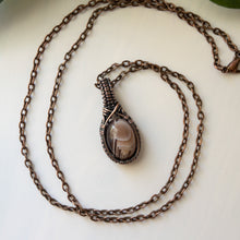 Load image into Gallery viewer, Botswana Agate Copper Pendant
