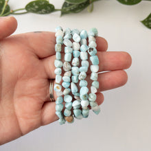 Load image into Gallery viewer, Larimar Stretch Bracelet 6mm
