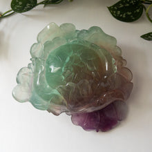 Load image into Gallery viewer, Fluorite Peony Flower Statement Piece
