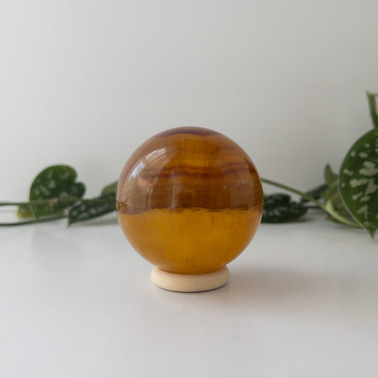 Yellow Fluorite Sphere (2.1 in.)