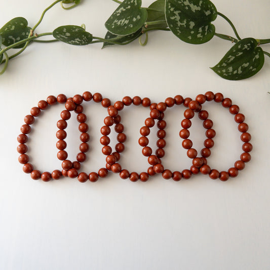 Red Jasper Stretch Bracelet 8.75mm