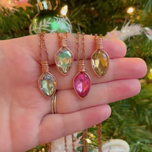 Load and play video in Gallery viewer, Vintage Glass Jewel Christmas “Light” Pendants (collection 2)
